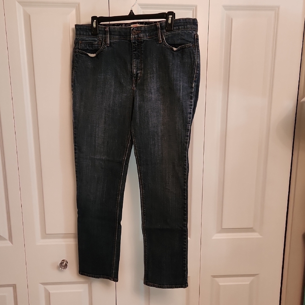 Levi's 525 Perfect Waist Blue Straight Leg Jeans size 16S